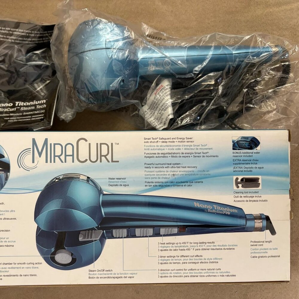 BaByliss PRO Nano Titanium MiraCurl Professional Curl Machine - Brand New